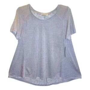 $84 Tart Cornelia Swing Tee Large 10 12 Frost Gray High Low Scoop Breezy NWT